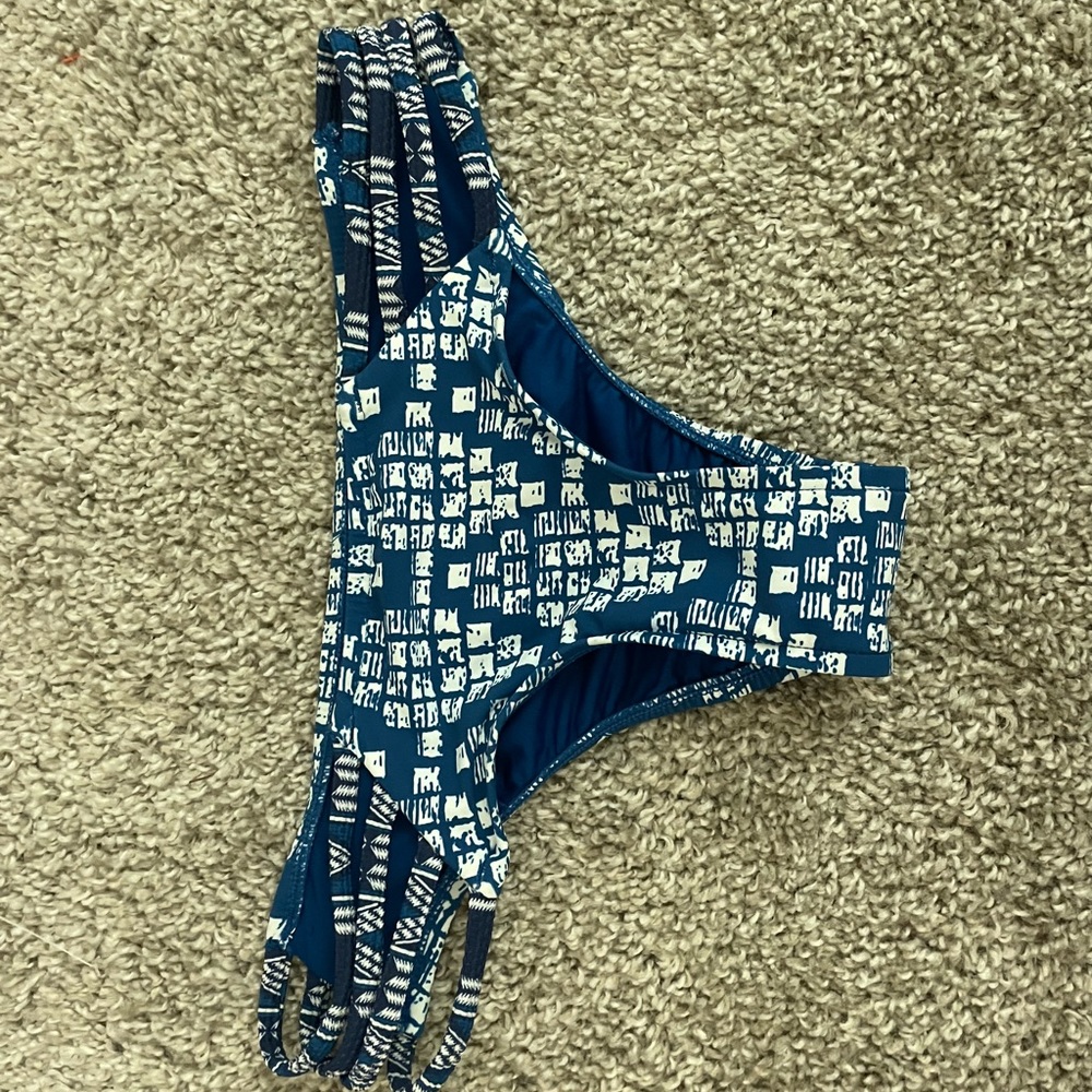 Blue and White Ripcurl Bikini Bottoms